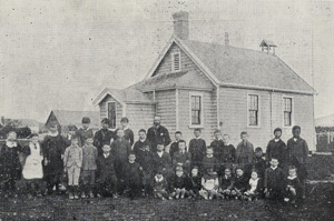 The school on opening day. 