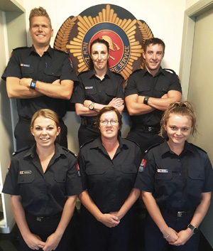 Top row from left: Robert Brown, Melinda Coleman and Bradley Aldridge.  Bottom row from left: Zoe Sinclair, Annah Rait and Emily Abbot. 
